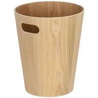 Relaxdays Papierkorb 7,5 l Braun