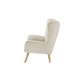 Soho Ohrensessel Jolyn Flachgewebe 87 x 100 x 86 cm Beige