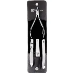 ZWILLING Beauty Maniküre Pediküre Set 4tlg. mit Nagelknipser, Leder, schwarz Nägel kürzen   
