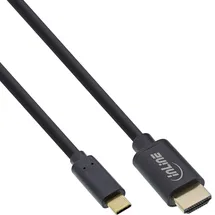 InLine USB Display Kabel USB-C Stecker zu HDMI Stecker 5 m Schwarz