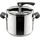 Lagostina La Classica Lagofusion 12 l mit Korb, Rezeptbuch und Ecodose schwarz