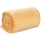 vidaXL Decke Gelb 130x170 cm Polyester