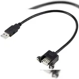 Renkforce USB-A auf USB-A 0,25 m Schwarz