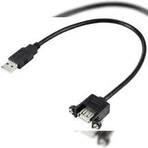 Renkforce USB-A auf USB-A 0,25 m Schwarz