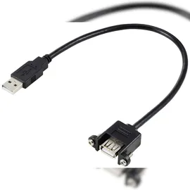Renkforce USB-A auf USB-A 0,25 m Schwarz