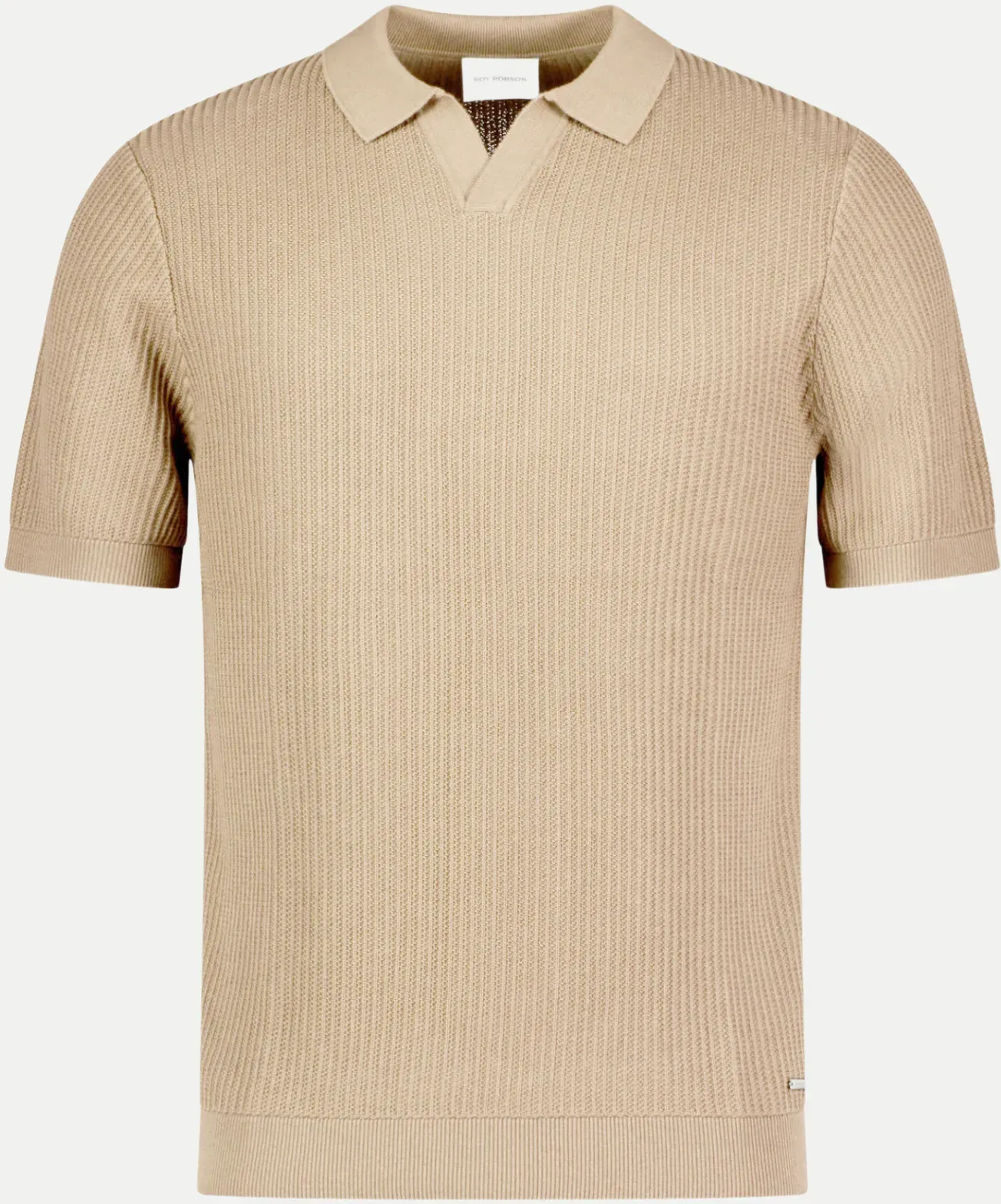 Polo-Pullover mit 1/2 Arm Beige M