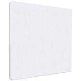 platino24 Akustikpaneele 1 Element Colore Quadrat 55 x 55 cm Weiß I Schallabsorber aus Basotect ® G+ mit Akustikfilz I Schalldämmung Wand & Decke I Akustikelemente Wandpaneel