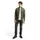 Tom Tailor Herren Strickjacke mit Stehkragen, grün, Meliert, Gr. XL