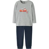 NAME IT Nmmnightset Grey Fire Truck Noos | 122/128