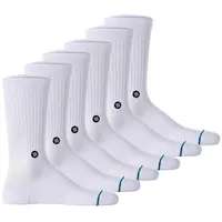Stance Icon Sneakersocken 6er Pack Weiß 35-37