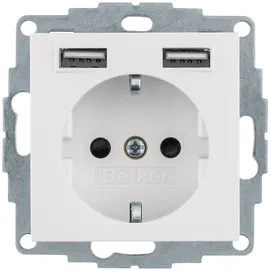 Berker USB-Steckdose 1 St. Weiß