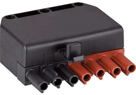 Stecker 7-polig schwarz/braun, 250/400V, 16A System Wieland