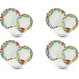 Excelsa Fiesta Porzellan, Set für 4 Personen, mehrfarbig