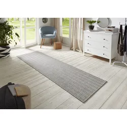 HANSE Home Läufer »Nature 500«, rechteckig, 5 mm Höhe, Flachgewebe, In- & Outdoor, Rutschfest, Flur, Küche, Garten, Terrasse HANSE Home grau B: 80 cm   1 St.
