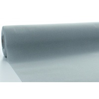 Mank Tischdeckenrolle aus Airlaid - Grau, 80 cm x 40 m , 1 Stück - Tischtuch Uni Neutral Tischdecke