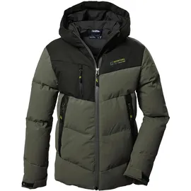 KILLTEC Jungen Steppjacke/Winterjacke mit Kapuze KOW 376 BYS QLTD JCKT, moos, 128,