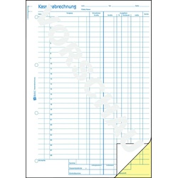 AVERY Zweckform Formularbuch Kassenabrechnung DIN A4 2x 50 Seiten