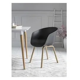 SalesFever Schalenstuhl Set schwarz