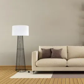 Melitec Stehlampe Wohnzimmer ST54, modern, LED Stehleuchte wohnzimmer, Swan