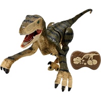 Lexibook Lexibook, RC Raptor Control, realistischer Ferngesteuerter Dinosaurier, gelenkige Bewegungen, Brüllen, Lichteffekte, wiederaufladbar, Fossil-Fernbedienung enthalten, DINO01