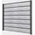 Gutta Sichtschutzzaun-Element 202 x 186 cm grau Schichtstoffplatten