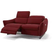 Sofanella 2-Sitzer Stoff Modena, Relaxsofa, Designsofa, Designer Couch, Italienisches Sofa, 2er Sofa rot