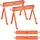Vevor Klappbock 600 kg Stahl grau 2er-Pack