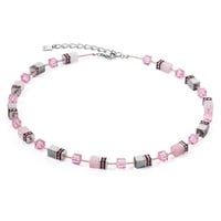 Coeur de Lion 4017/10-1900 Damen-Halskette GeoCUBE Iconic Precious Rosa