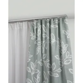 GARESA Gardinenschiene GARESA "Profil 363 Deckenmontage", grau (aluminiumfarben), L:430cm Ø:20mm, Gardinenstangen, Gardinenschiene, Innenlaufprofil, schlicht, Deckenmontage, Aluminium, verlängerbar