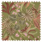 Heiro Stoff Jacquard Flachgewebe Möbelstoff Planta Grün, Polsterstoff Meterware - Breite:140 cm grün