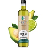 Go-Keto MCT Öl Shape 500ml - C8/C10 aus Kokosöl, Palmölfrei, Omega-7 aus Avocado & Macadamia, Ideal für Keto Diät & Shakes, Vegan, Non-GMO, Limettengeschmack