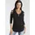 MELROSE 3/4-Arm-Shirt MELROSE, Damen, Gr. 36, schwarz, Jersey, Obermaterial: 95% Viskose, 5% Elasthan, unifarben, figurbetont lang, tiefer V-Ausschnitt, mit Cut Outs, Shirts 3/4-Arm-Shirt, 3/4-Ärmel, figurbetonte Passform, mit modischen Cut-Outs