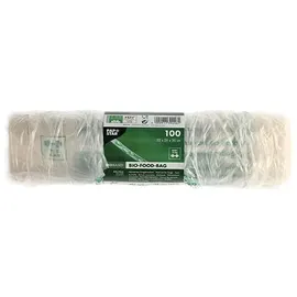 Papstar Hemdchen-Tragetaschen, Bio-Folie 55 cm x 28 cm x 20 cm transparent Knotenbeutel auf Rolle