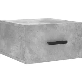 vidaXL Wand-Nachttische 2 Stk. Betongrau 35x35x20 cm
