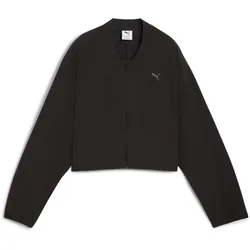 Trainingsjacke PUMA "MOVE FASHION Jacke Damen", Damen, Gr. L, schwarz, Obermaterial: 87% Polyester, 13% Elasthan; Taschenfutter: 6% Elasthan, 94% Polyester, Langarm, Jacken