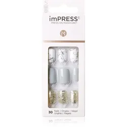 KISS imPRESS Short künstliche Fingernägel selbstklebend Knock Out 30 St.