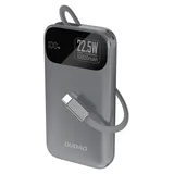 DUDAO K31 10000 mAh, 22,5 W, PD Powerbank mit integriertem Kabel – Grau