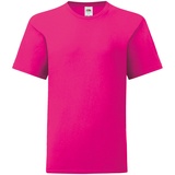 Fruit of the Loom Kids Iconic T-Shirt in versch. Farben und Größen, fuchsia, 152