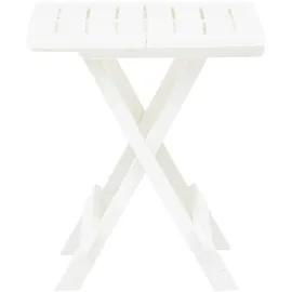 PROGARDEN Klapptisch 45 x 43 x 50 cm weiß