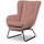 Fun Möbel Sessel Artemis Stoff Kronos 1 x 10 Farben 70 x 80 x 90 cm Rosa mit Kissen