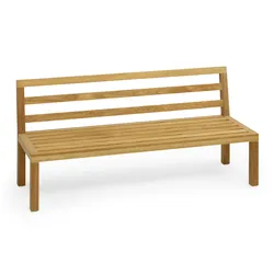 Weishäupl New Hampton Bank Teak Massivholz unbehandelt - Braun