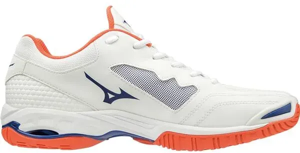 MIZUNO Herren Handballschuhe Wave Phantom 2, Wht/RBlue/Nasturtium, 50