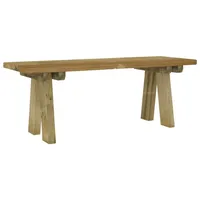 Furnicato Gartenbank 110 cm Massivholz Kiefer Imprägniert