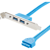 Startech StarTech.com 2 Port USB 3.0 A Buchse Slotblech - USB 3 Pin Header Slotblech Kons
