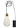 StarTrading LED Hängeleuchte Glow Glas Kunststoff H: 13cm D: 6cm Batteriebetrieb transparent