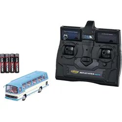 CARSON 1:87 MB Bus O 302 2.4GHz 100% RTR blau, ferngesteuertes Fahrzeug R/C Spielzeugauto, Blau