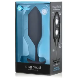 b-Vibe Snug Plug 5 15,9 cm, schwarz