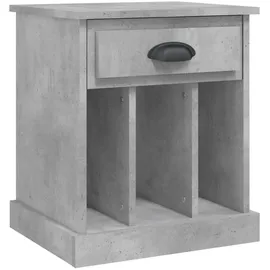 vidaXL Nachtschrank Betongrau 43 x 36 x 50 cm Grau
