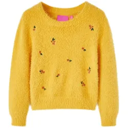 Kinderpullover Gestrickt Ocker 116