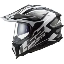 LS2 MX701 Explorer Alter Schwarz/Weiß XXL